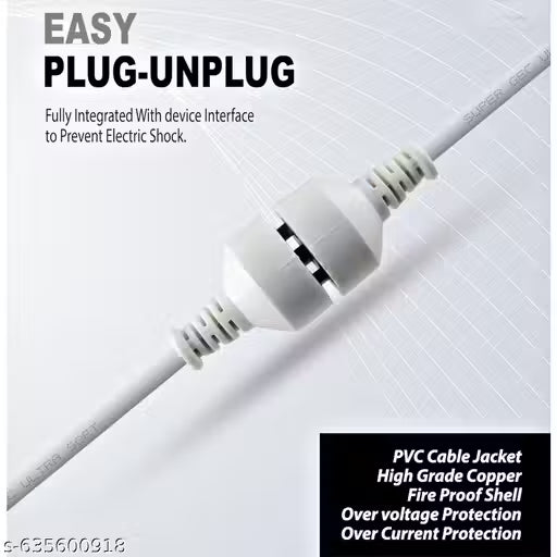 PowerFlex 3M Extension Cord | 3 Pin 10 Amp | Heavy Duty Copper Wire | Multipurpose for Home, Office & Kitchen Appliances