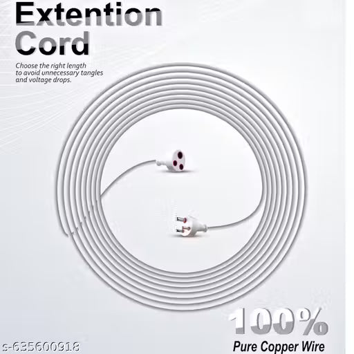 PowerFlex 3M Extension Cord | 3 Pin 10 Amp | Heavy Duty Copper Wire | Multipurpose for Home, Office & Kitchen Appliances
